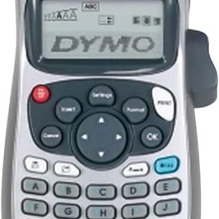 DYMO Label Maker, LetraTag 100H Silver Handheld Label Maker & LT Label Tapes, Easy-to-Use, Great for Home & Office Organization