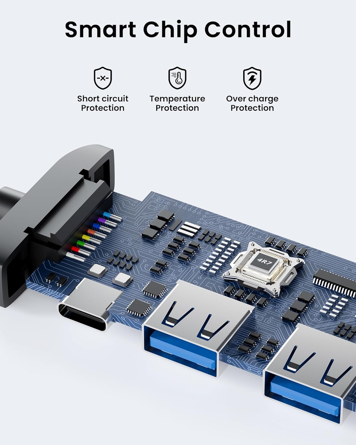 USB C Hub Docking Station Dual Monitor for Laptop, MacBook Air/Pro Dock Adapter Multiport Dongle with 2 HDMI Ports 4K 60Hz, 100W PD Charging, 3 USBA 3.0 & USBC - Image 7